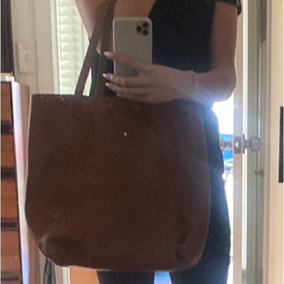Madewell Cognac Brown Leather Tote Bag - Picture 3 of 3